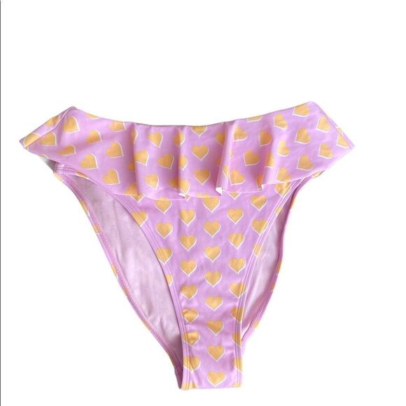 NWT Stoney Clover Lane X Target Flutter Heart Print Bikini Bottom Size M - Picture 4 of 7
